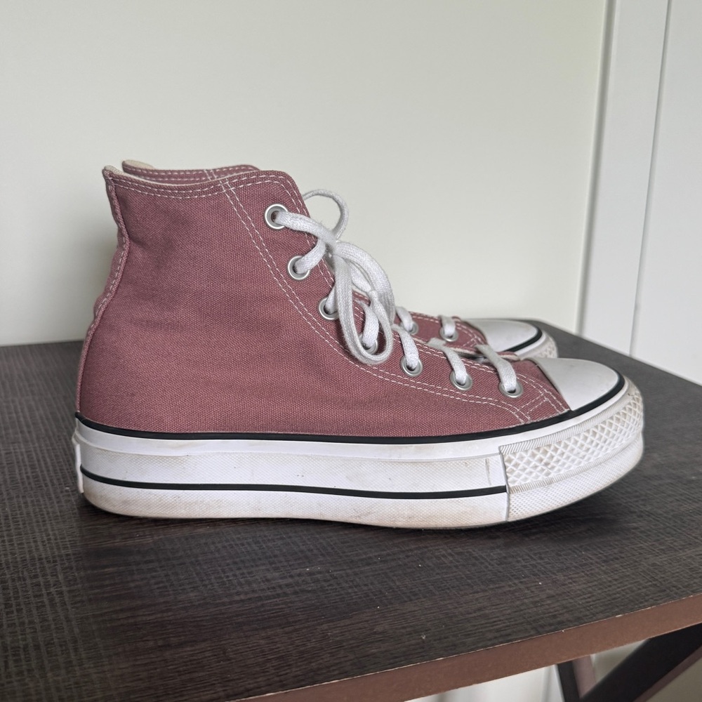 Converse High-Top Sneakers in Mauve